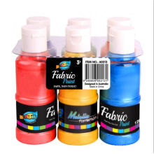 Fabricación profesional 6 colores pinturas de los niños arte tela pintura del arte de la tela, pinturas de la tela A0213